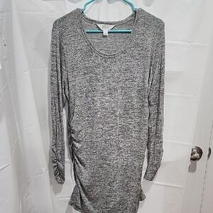 Market & Spruce Heather Gray Maternity Top
